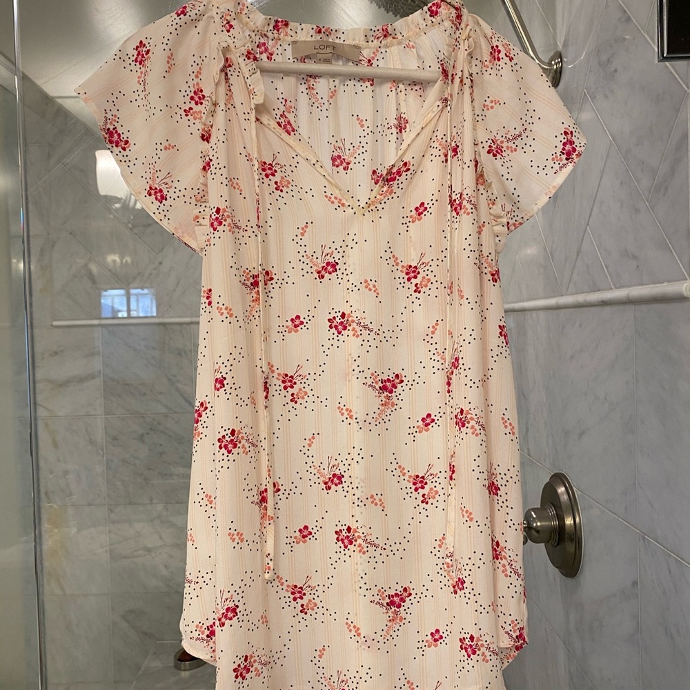 Loft floral blouse